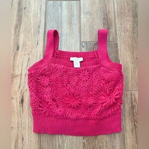 House of Harlow 1960 crop tank pink size XS